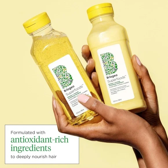 New Briogeo Superfoods Banana Coconut Nourishing Shampoo and Conditioner Set - Picture 3 of 7